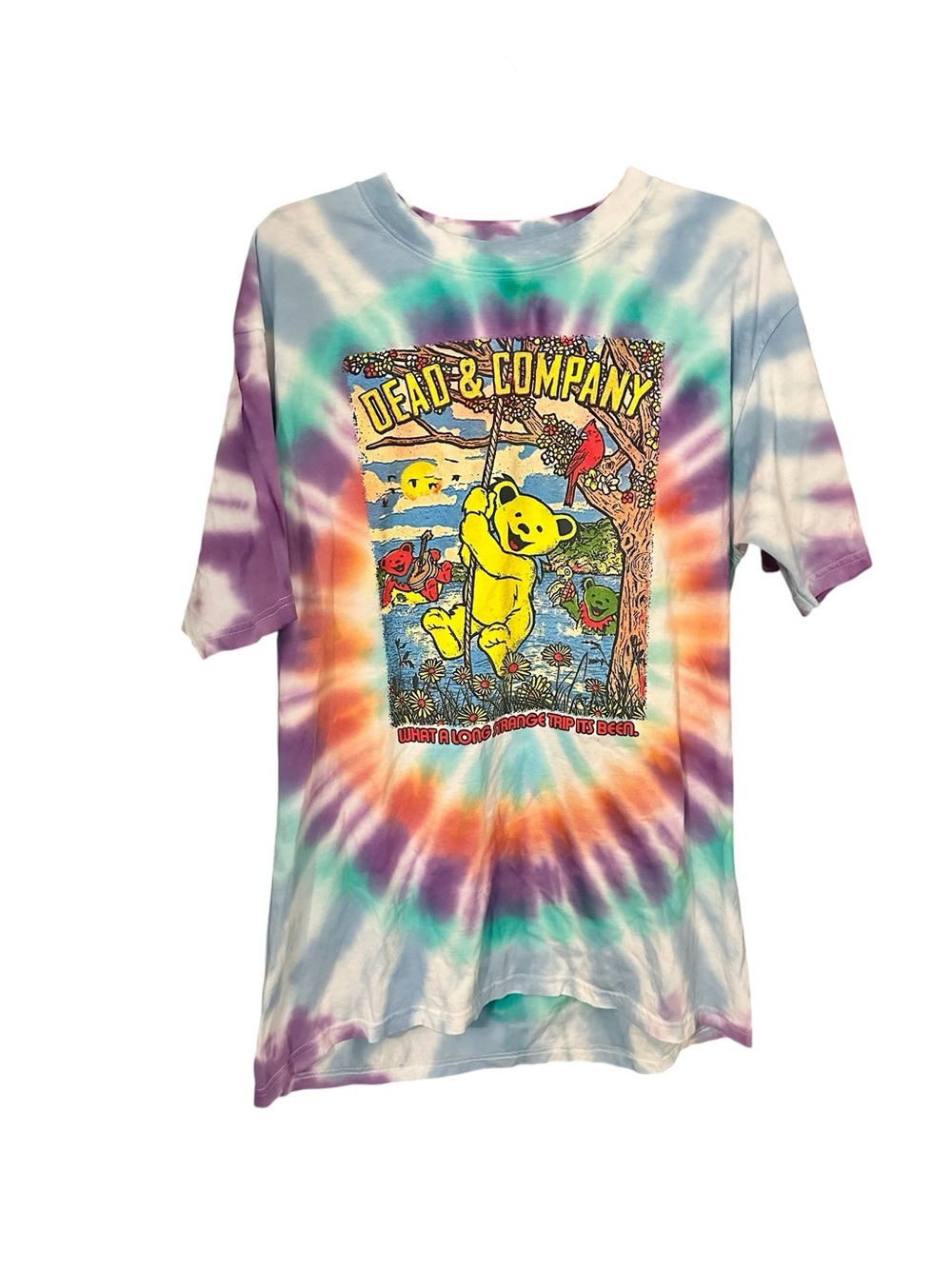 Dead & Company "What a Long Strange Trip It's Been" tie-dye t-shirt XL